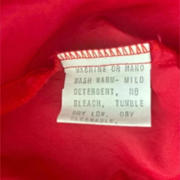 Vintage 80s Kaelin Ski Wear Windbreaker Mens Large Red Pullover Casual Jacket - Picture 15 of 15